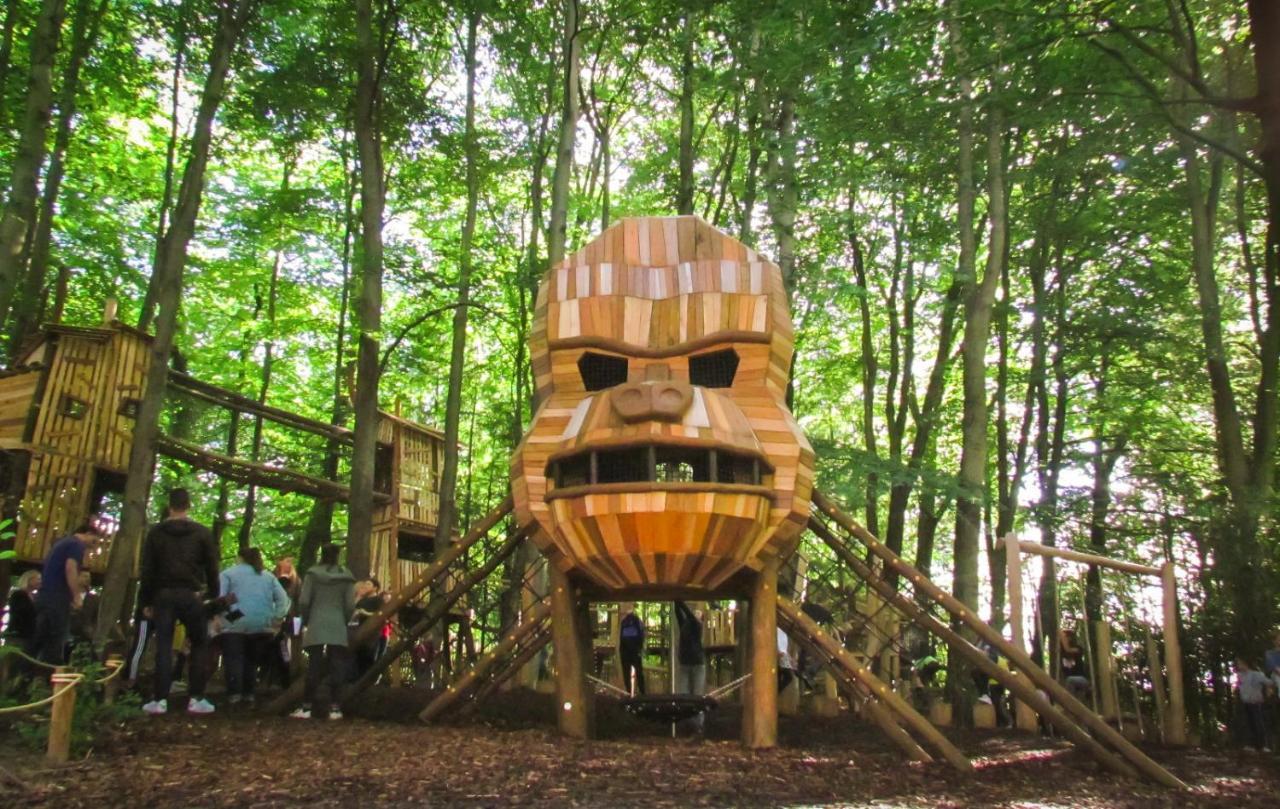Sfeervolle Chalet Op De Veluwe In Hoenderloo 호텔 외부 사진